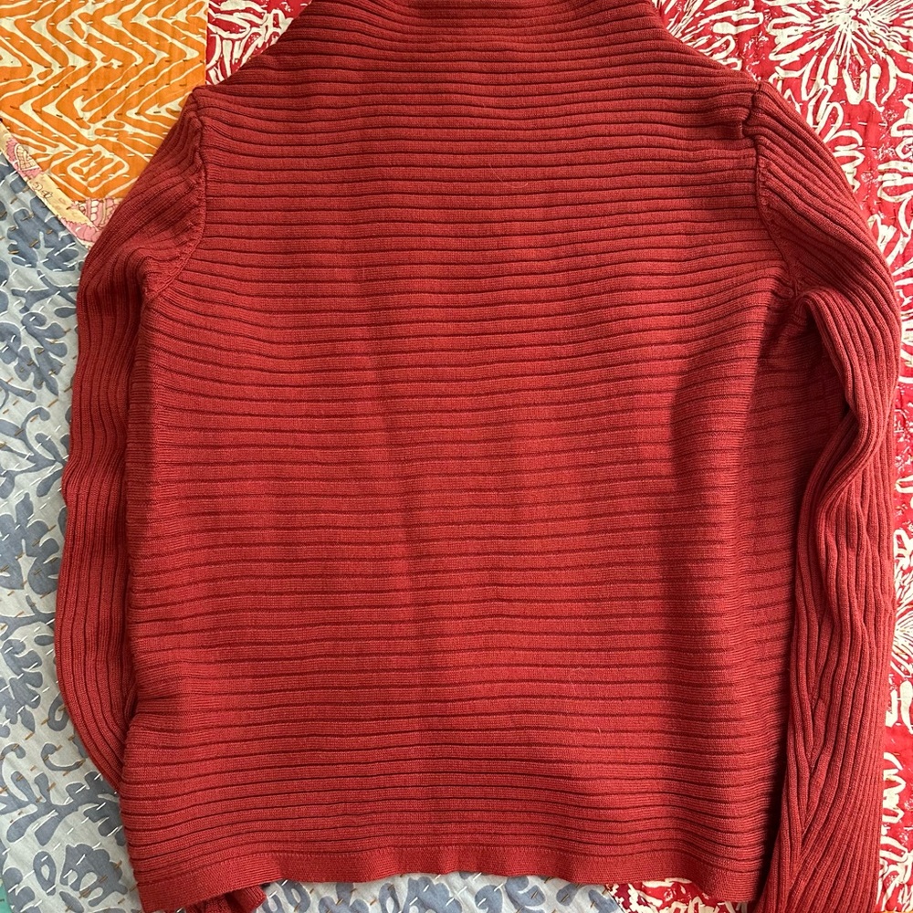 Eileen Fisher Extra Fine Wool Ribbed Turtleneck Sweater - Picture 4 of 4